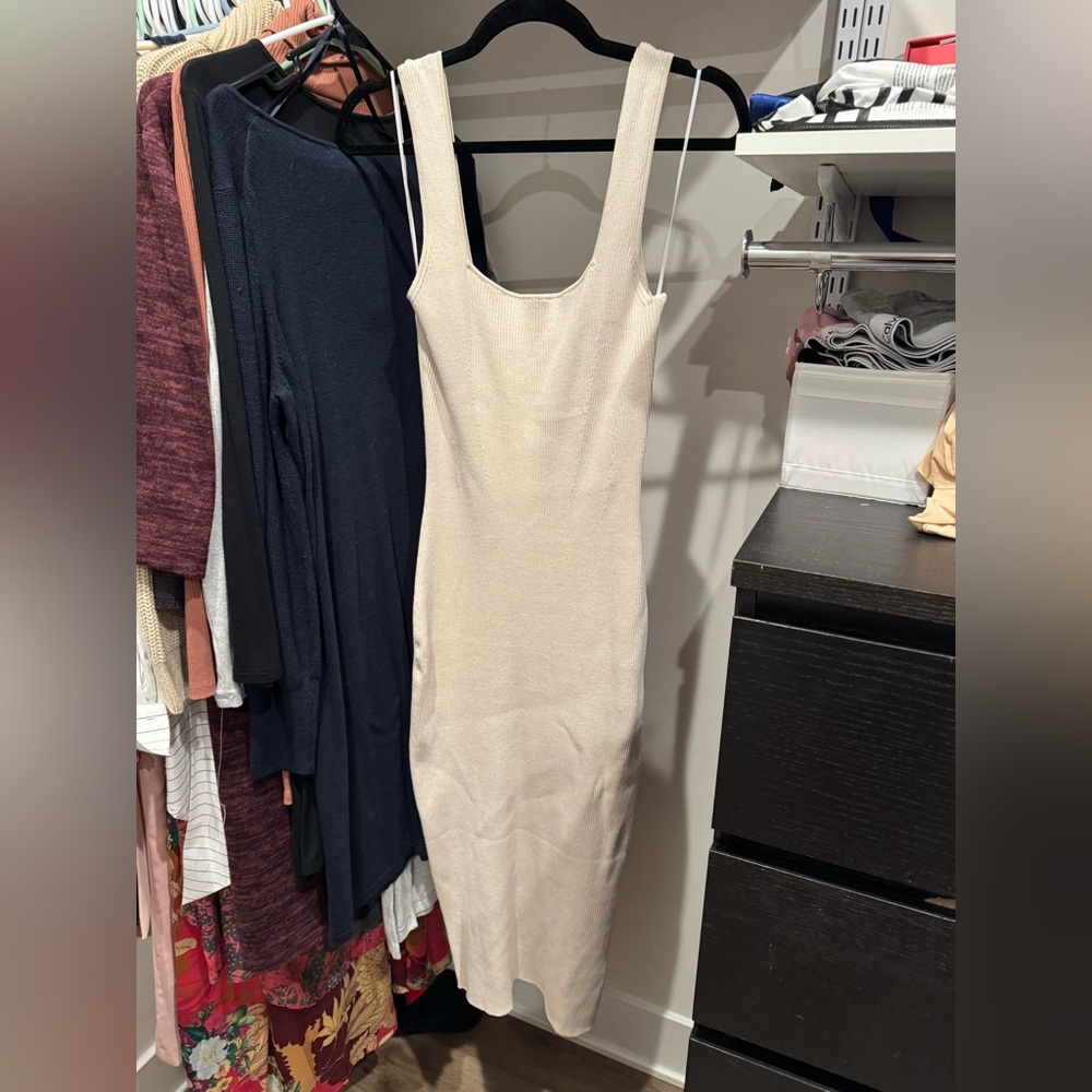 H&M Rib-Knit Bodycon Dress - L - Picture 3 of 6